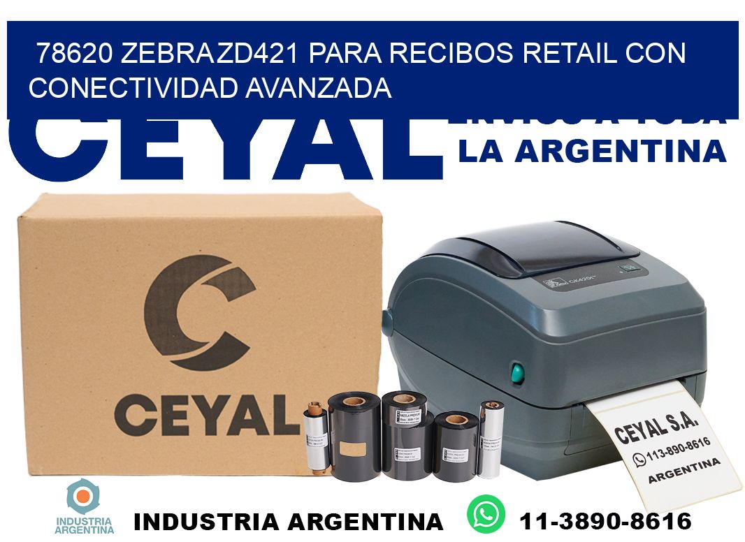 78620 Zebra ZD421 para recibos retail con conectividad avanzada
